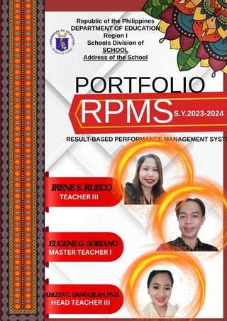 rpms template 2024|RPMS Portfolio Template for School Heads (SY 2023.